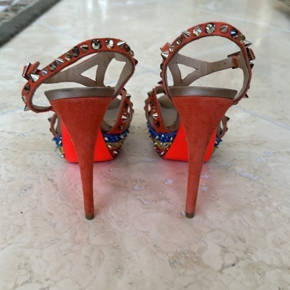 GREYMER leather swarovski crystals platform high size 36 - Picture 4 of 12